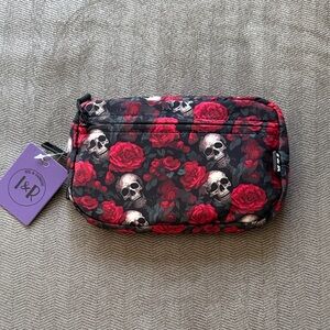 Floral Skull Crossbody Bag/Wristlet - NWT!!